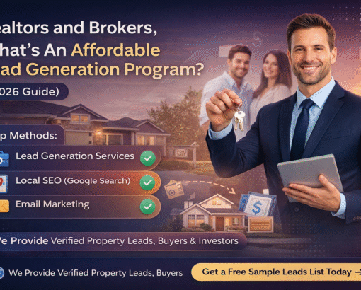 Affordable Lead Generation Program for Realtors and Brokers (2026 Guide)