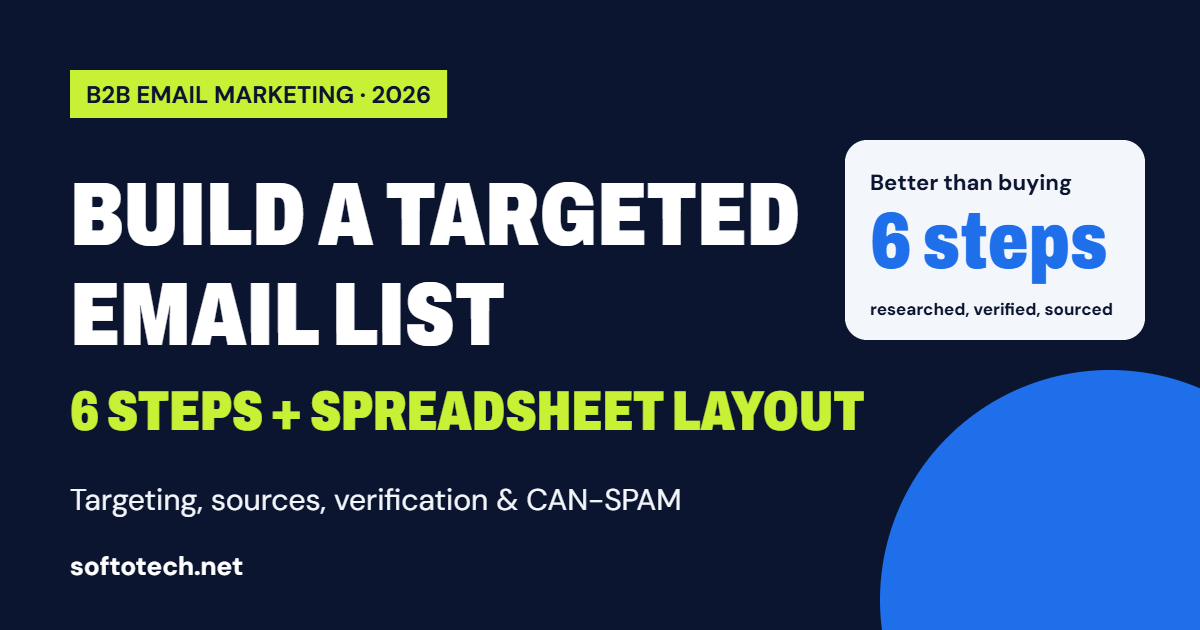 How to build a targeted email list for B2B marketing, step by step