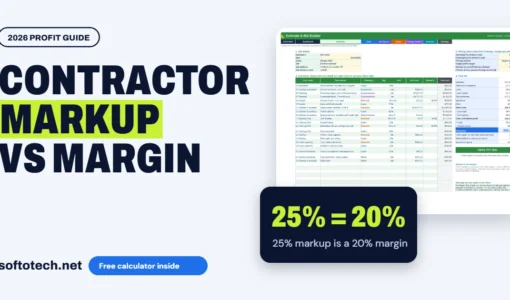 Contractor markup vs margin: 25% = 20% 25% markup is a 20% margin