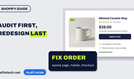 Shopify store audit: fix friction before you redesign, speed and apps first