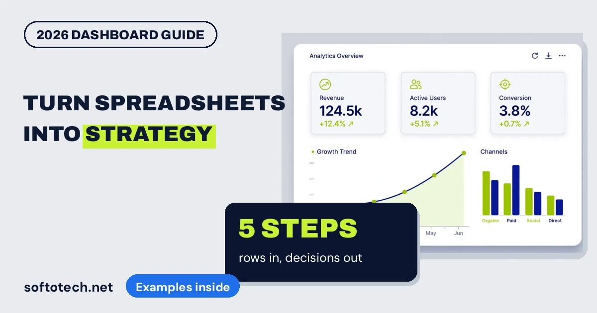 Turn spreadsheets into strategy: build a dashboard in 5 steps