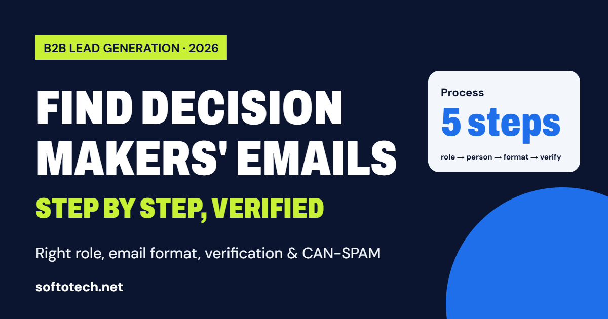 How to find decision makers' email addresses, step by step
