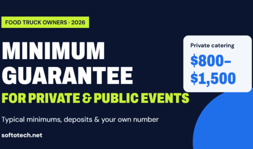 Food truck minimum guarantee guide for private and public events, 2026