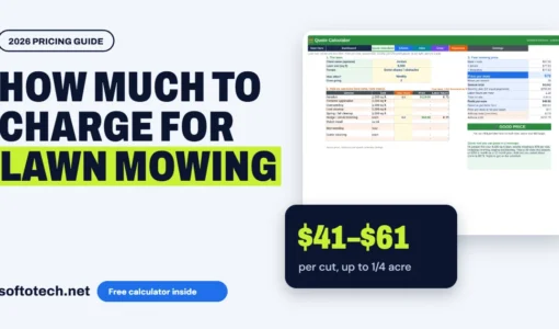 How much to charge for lawn mowing: $41–$61 per cut, up to 1/4 acre