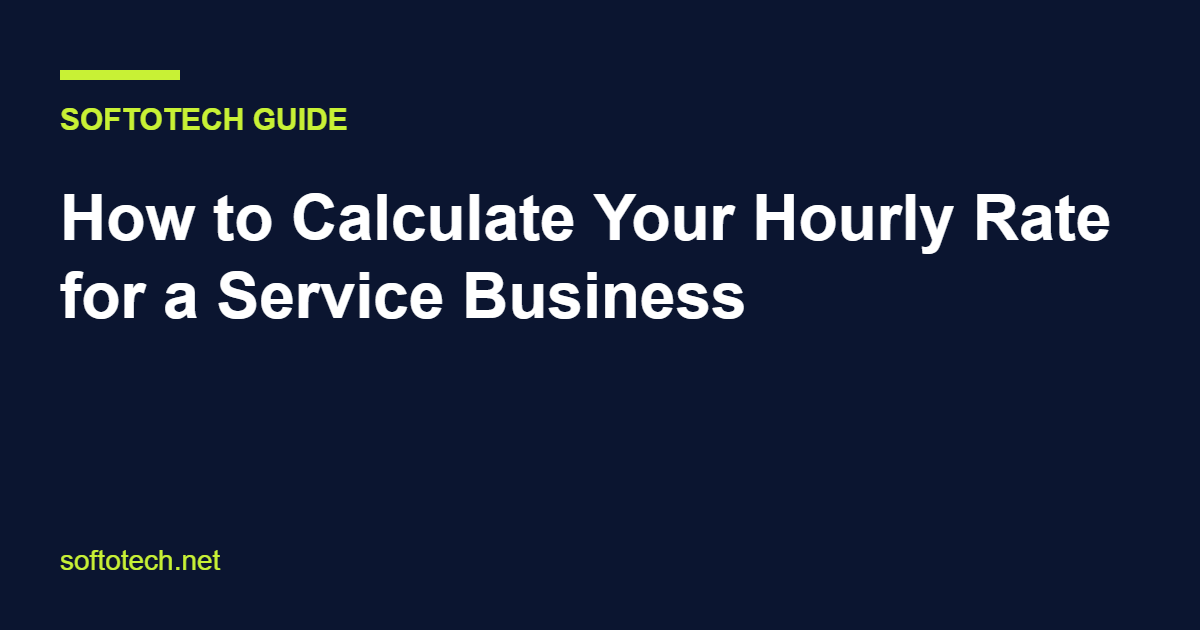 How to calculate an hourly rate for a service business
