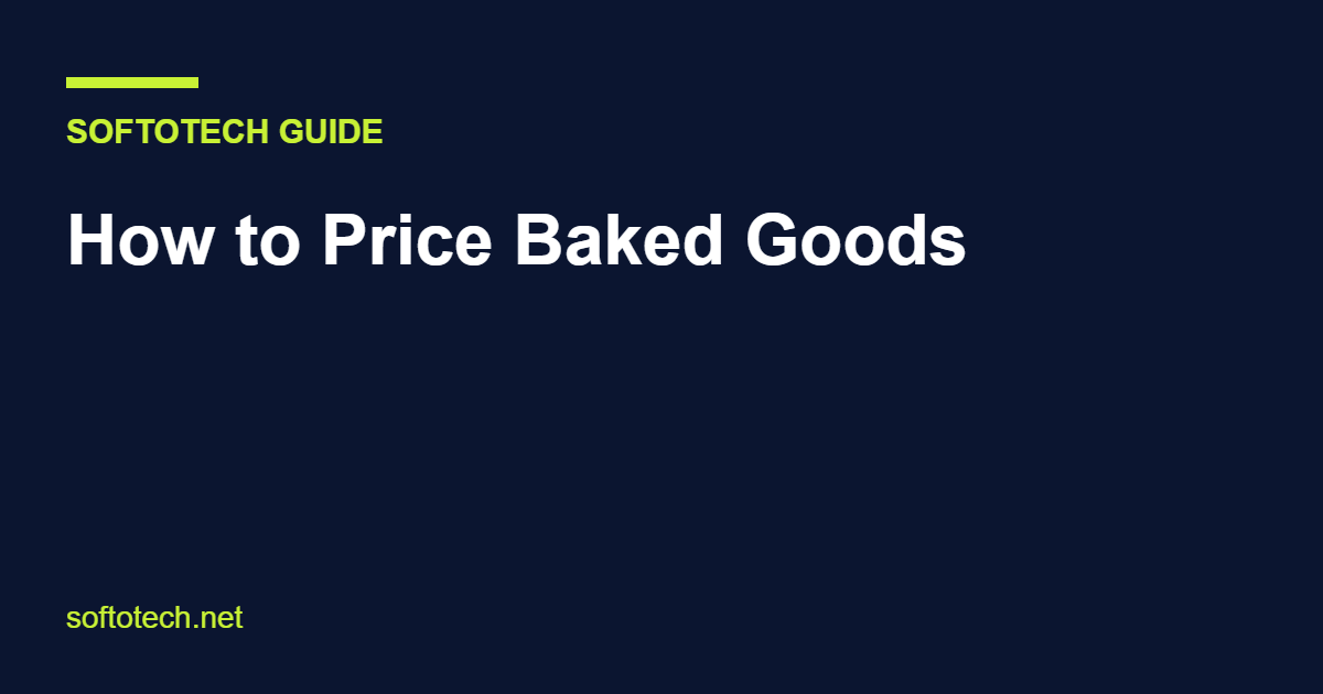 How to price baked goods with cost per item and profit margin formula