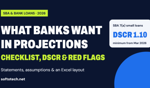 What banks want in financial projections for a loan: checklist and DSCR